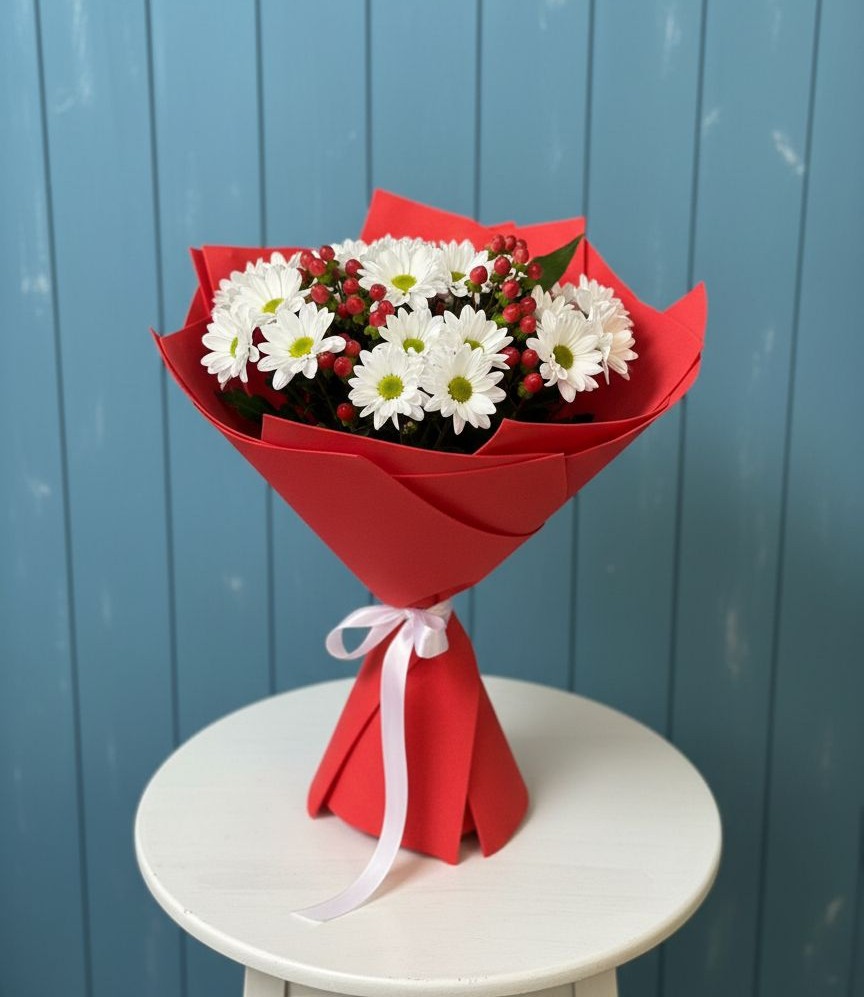 Букет цветов из: Хризантемы в Сасыколи