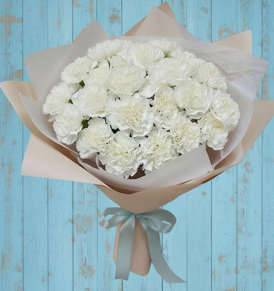 Букет цветов из: Гвоздики в Сасыколи