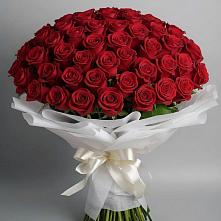 Букет 101 Красная роза Блэк Мэджик в Сасыколи