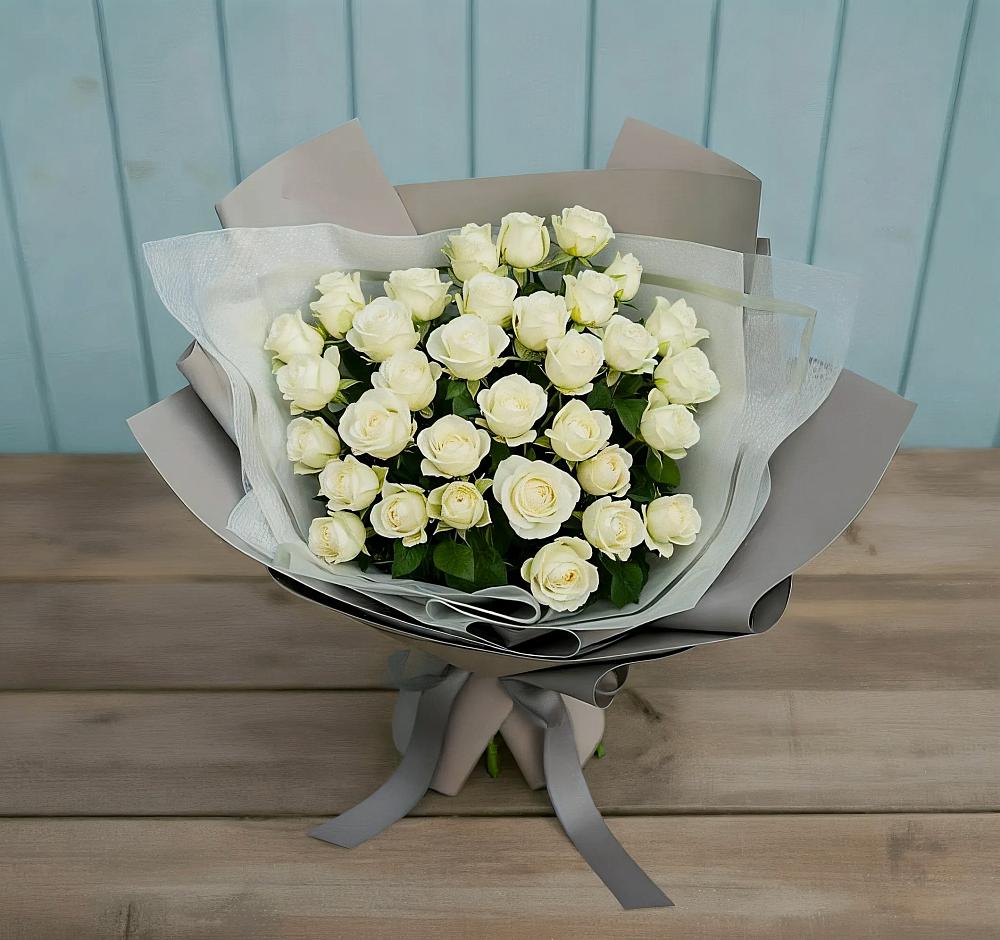 Букет Белоснежная нежность в Сасыколи