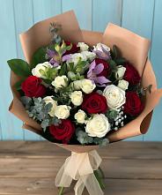 Букет цветов из:  Розы и Альстромерии в Сасыколи