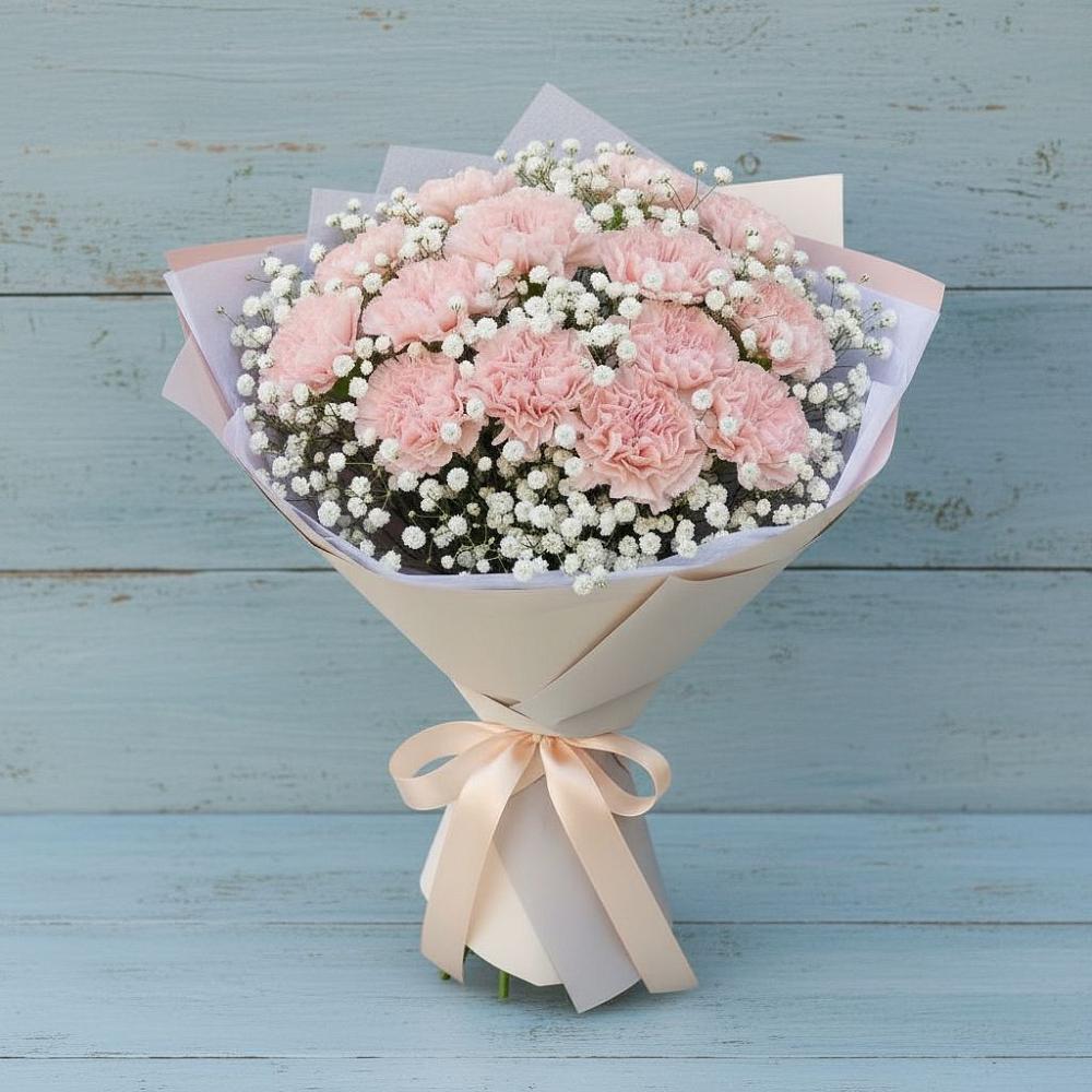 Букет цветов из: Гвоздики в Сасыколи