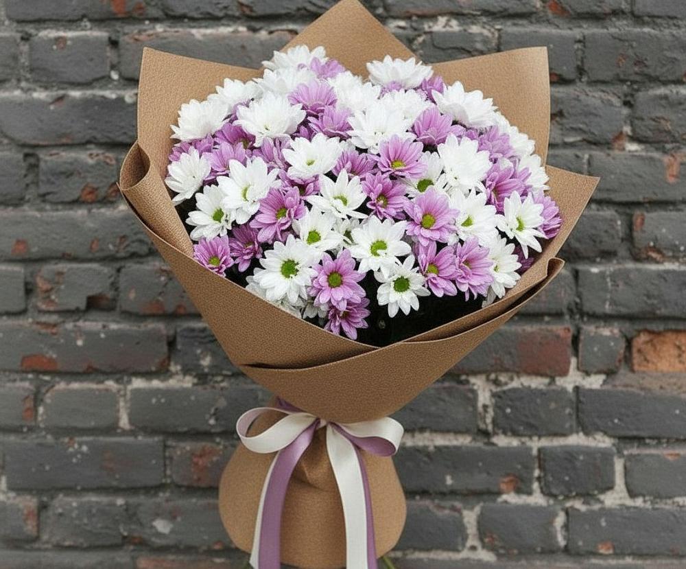 Букет цветов из: Хризантемы в Сасыколи