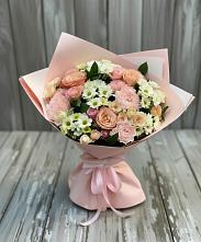 Букет цветов из:  Гвоздики, Розы и Хризантемы в Сасыколи