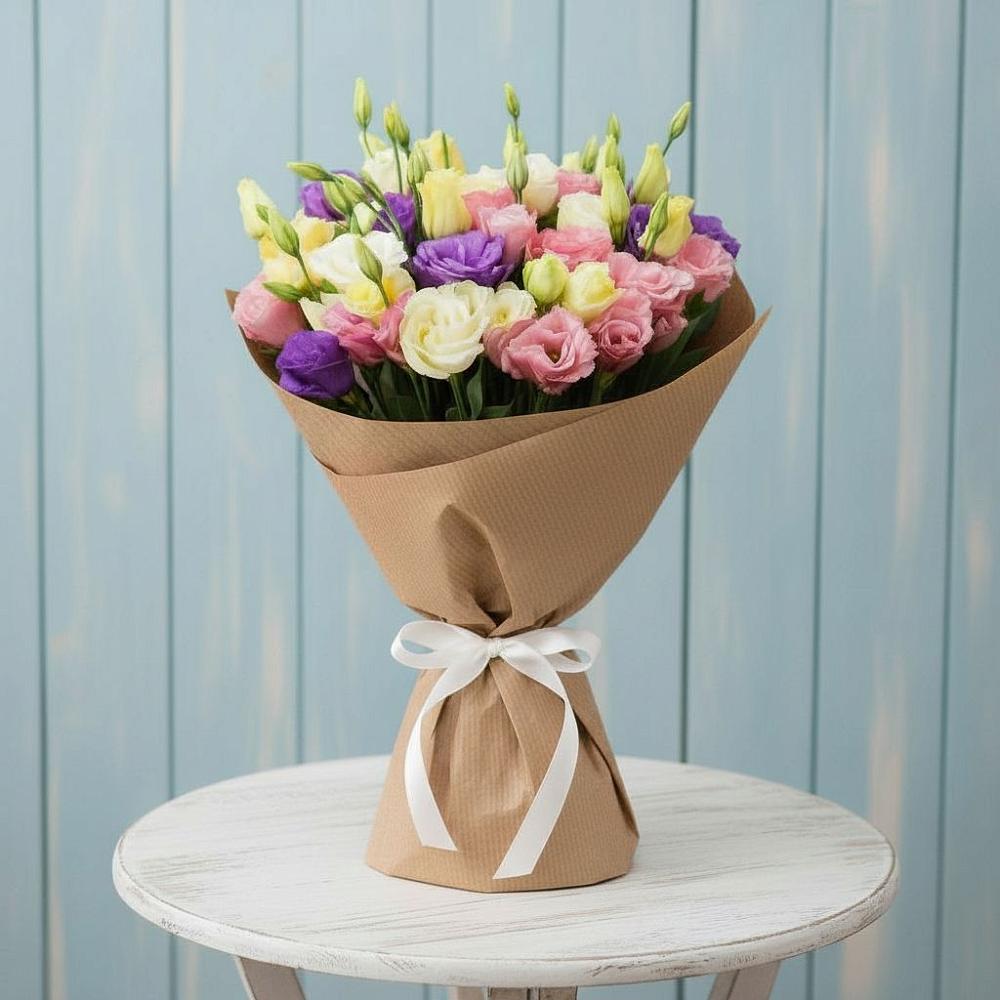 Букет цветов из: Лизиантусы в Сасыколи