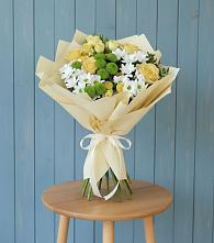 Букет цветов из:  Хризантемы и Розы #REPLACE_PRED# Сасыколи