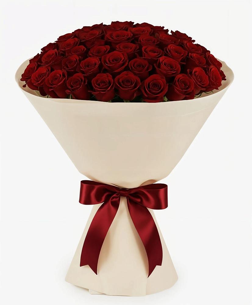 Букет 101 Бордовая роза Блэк Бакарра в Сасыколи